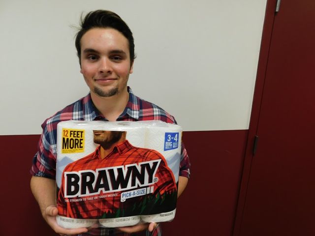 If you have a beard like senior Christian Walling, you can be the Brawny dude.