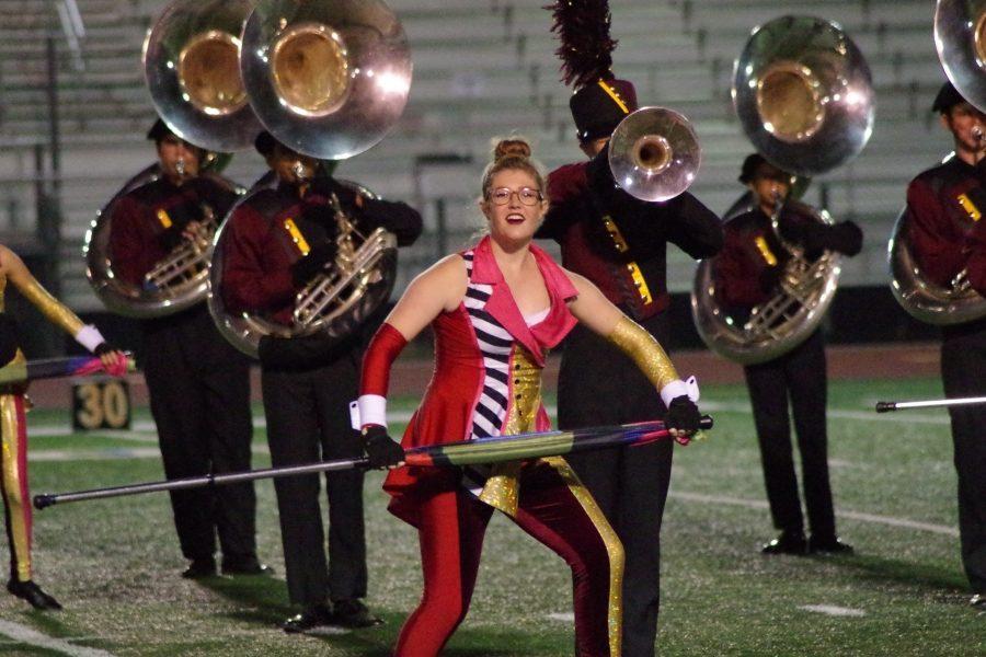 EHS+color+guard+and+band+putting+on+a+fantastic+show%21