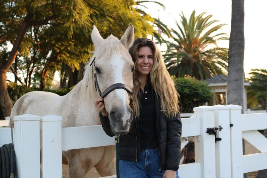 Tara Sousa and her beloved horse.