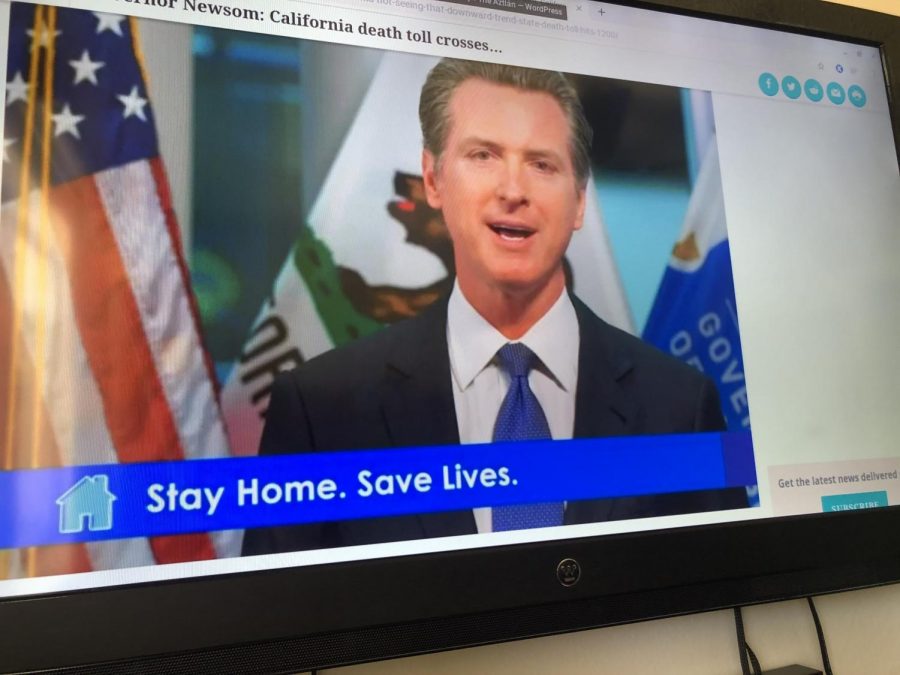 Gov. Newsom telling all of California to stay home during this pandemic in order to save lives.
