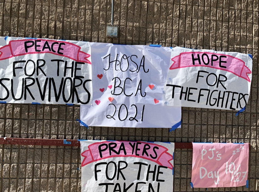 HOSA+Raises+Awareness+For+Breast+Cancer
