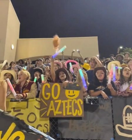 Student section at the football game against YL