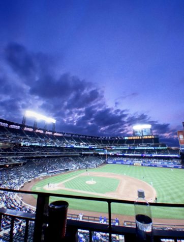 View of the Mets playing at Citi Field